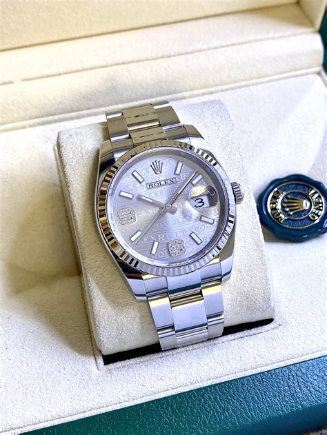 rolex datejust rhodium waves